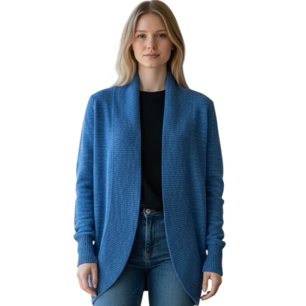 Lilly Pulitzer Amalie Cardigan Women’s Sz XS Blue Open Front Lightweight Sweater